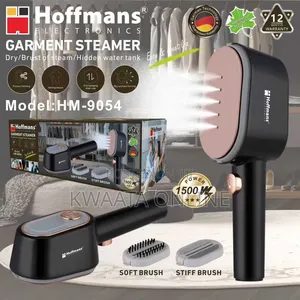 Garment Steamer 1500w Handheld Fabric Iron Hoffman Hm-9054 Hidden Tank