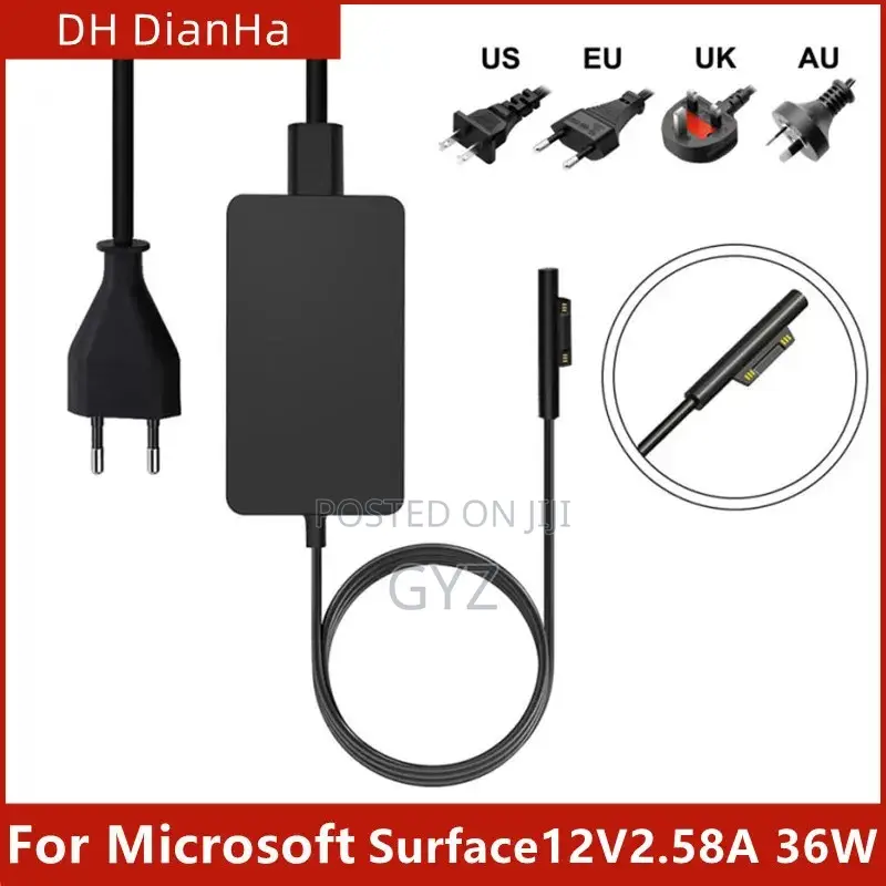Microsoft Surface Pro Charger 4/5/6/7/8/9 Laptop1/2/3/4 Go Book1/2/3/4