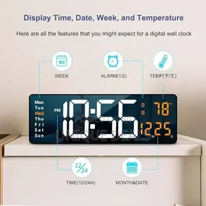 Large Digital Wall Clock