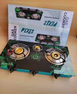 Gas Burner Pixel Triple Glass Gas Stove With Automatic Ignition