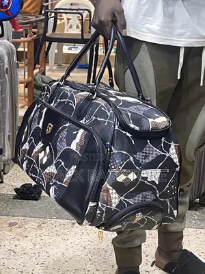 Leather Travel Bag-Black