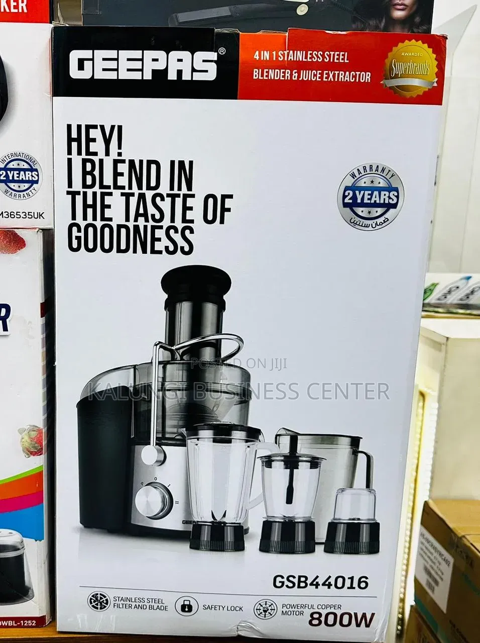 Juice Extractor Geepas 4in1 Juicer Blender