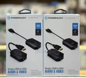 Powerology Wireless Hdmi To Hdmi Transmitter Pair Plug Play