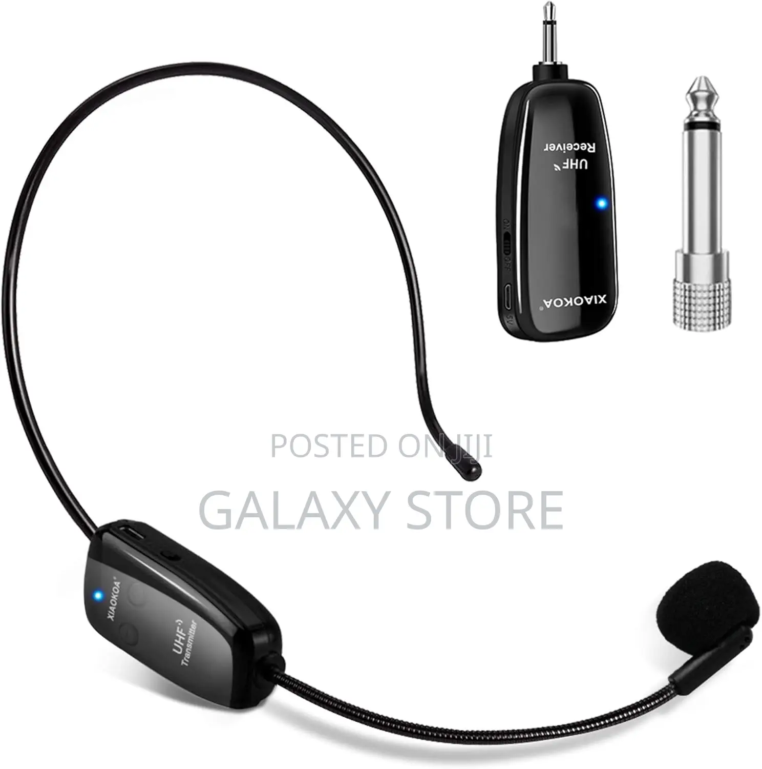Uhf Wireless Headset Microphone: Cordless Head Mic System