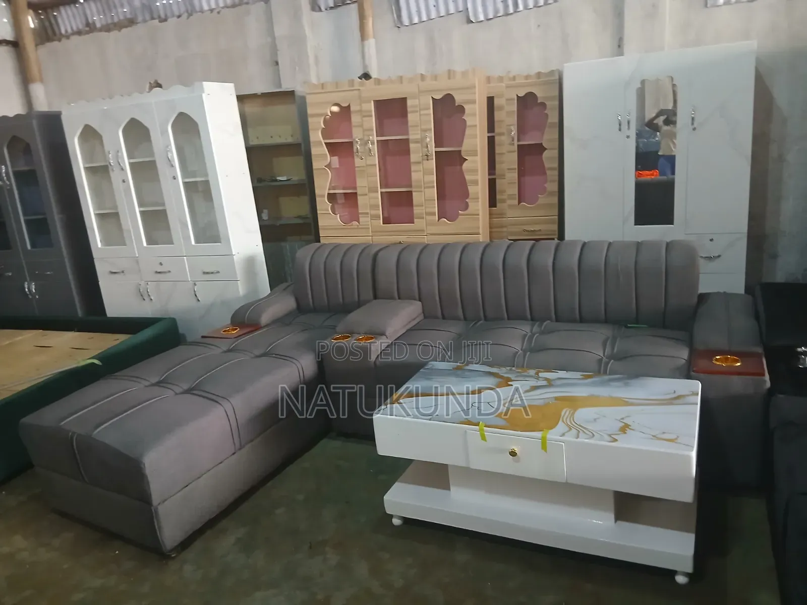 Modern Five Seater L Sofa