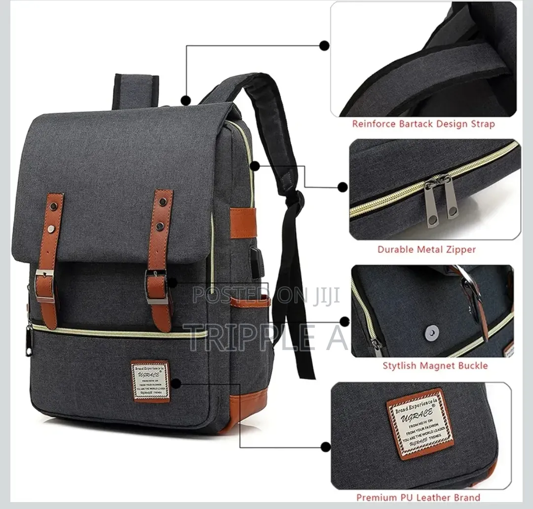 Vintage Laptop Backpack Bag