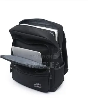 Black Polo Laptop Backpack Bag