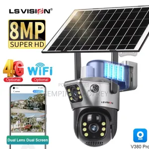 Super Hd 1080 2lens Solar 8mp Camera