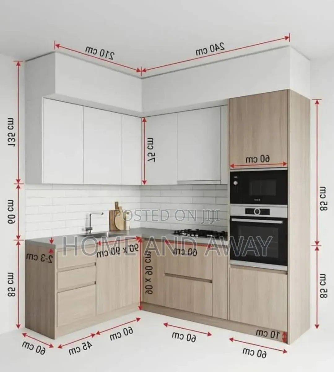 Customized Modern Kitchen Cabinets From 845,000/- Per Running Meter