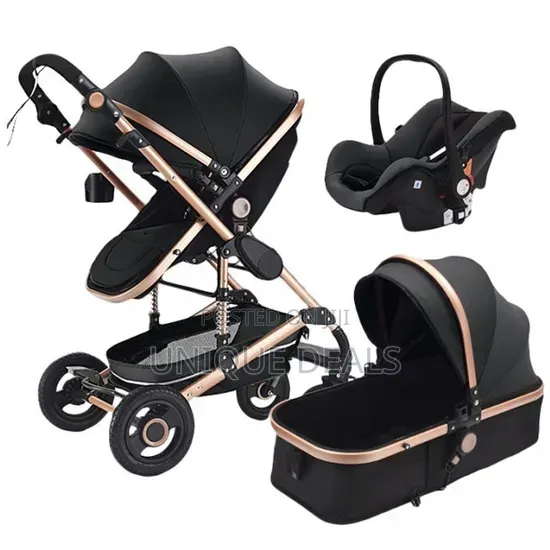 3 in 1 Baby Stroller - Lightweight, Foldable Infant Carriage