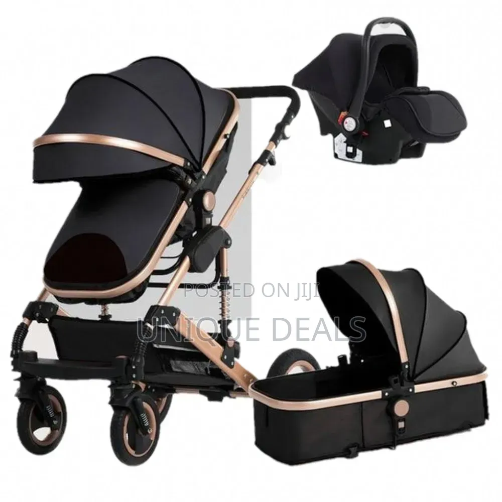 3 in 1 Baby Stroller - Lightweight, Foldable Infant Carriage