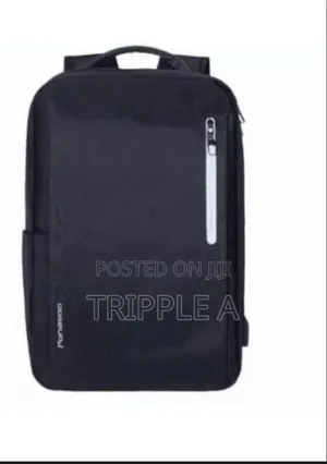 Sleek Black Laptop Backpack