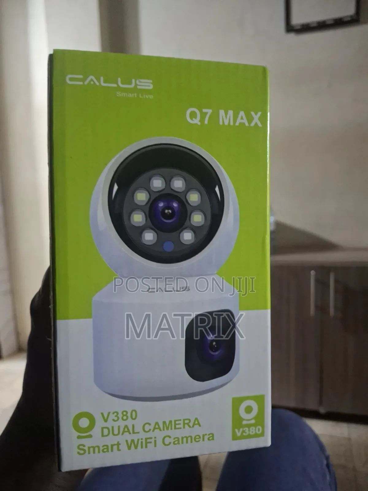 V380 Smart Wifi Camera With Dual Lens Calus Q7 Max