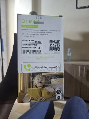 V380 Smart Wifi Camera With Dual Lens Calus Q7 Max