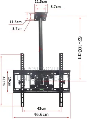 Ceiling Tv Mount Bracket For 14 55 Inch Flat Screen