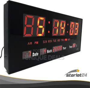 Led Wall Clock With Timer Alarm Clock Snooze Calendar