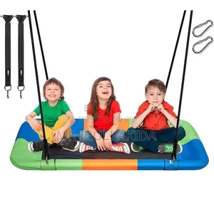 Sorbus Rectangular Saucer Tree Swing Designed for Outdoor Backyard Use