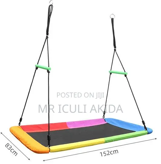 Sorbus Rectangular Saucer Tree Swing Designed for Outdoor Backyard Use
