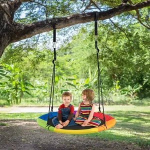 Round Saucer Tree Swing Designed for Both Kids and Adults