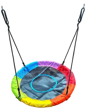 Round Saucer Tree Swing Designed for Both Kids and Adults