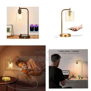 Modern Metal Arch Candle / Wax Warmer Lamp With Wireless Charging Base