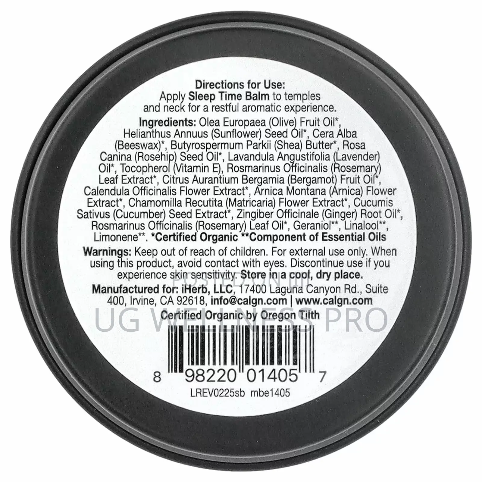 Beauty, Sleep Time Balm, Lavender Chamomile, 17 G