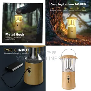 Stylish Rechargeable Led Camping and Decorative Lantern - Multicolor