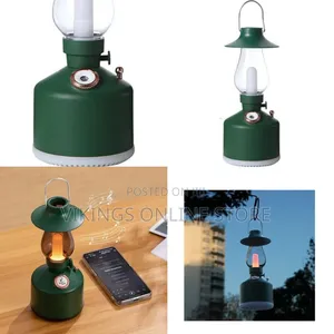 Retro Rechargeable Led Camping Lantern - Multicolor
