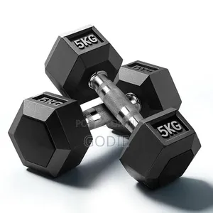 5kg Hex Dumbbells Designed for Strength Training.