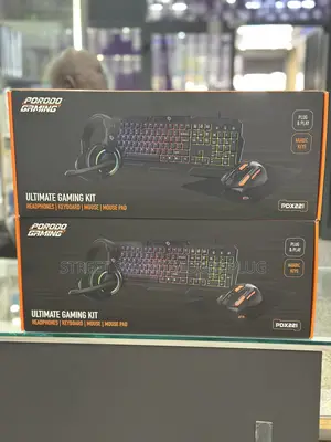 Porodo Ultimate Gaming Kit (Headphones/Keyboard/Mouse/Mousepad)