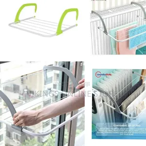 5-bar Radiator Clothes Airer - Multicolor