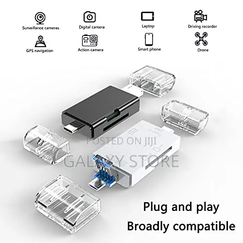 3 in 1 Usb Type C Card Reader With Multifunction Otg