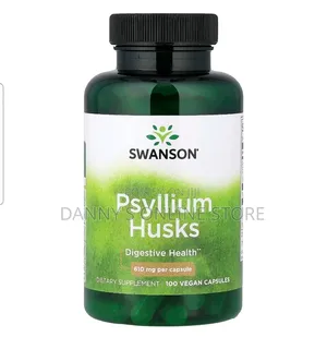 Psyllium Husk, Capsules, 610mg, 100 Vegan Capsules