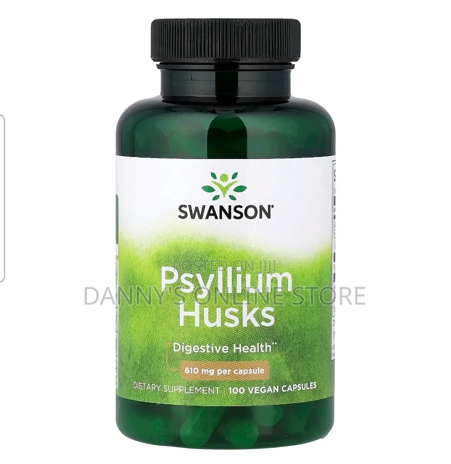 Psyllium Husk, Capsules, 610mg, 100 Vegan Capsules