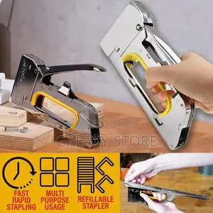 Manual Staple Gun for Furniture Use With Durable Metal Body