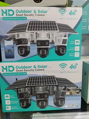 Hd Outdoor/Solar Smart Security Camera Featuring/Wifi 4g Connectivity