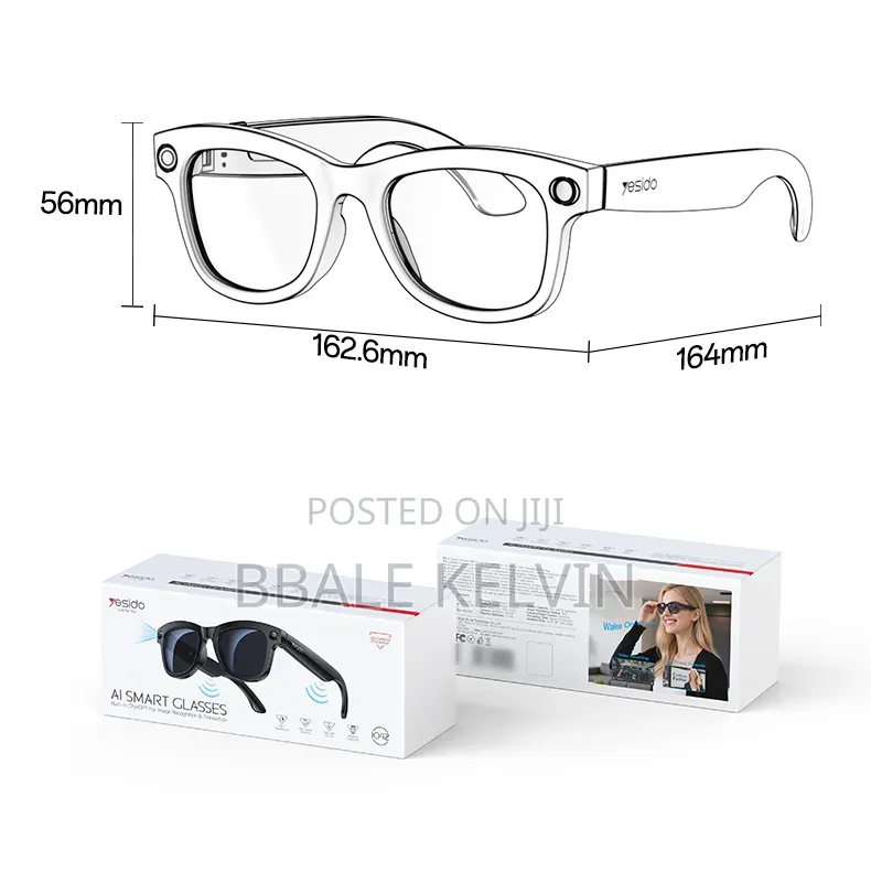 Yesido Ip67 Waterproof Smart Ai Glasses With Hd Camera Multi Language