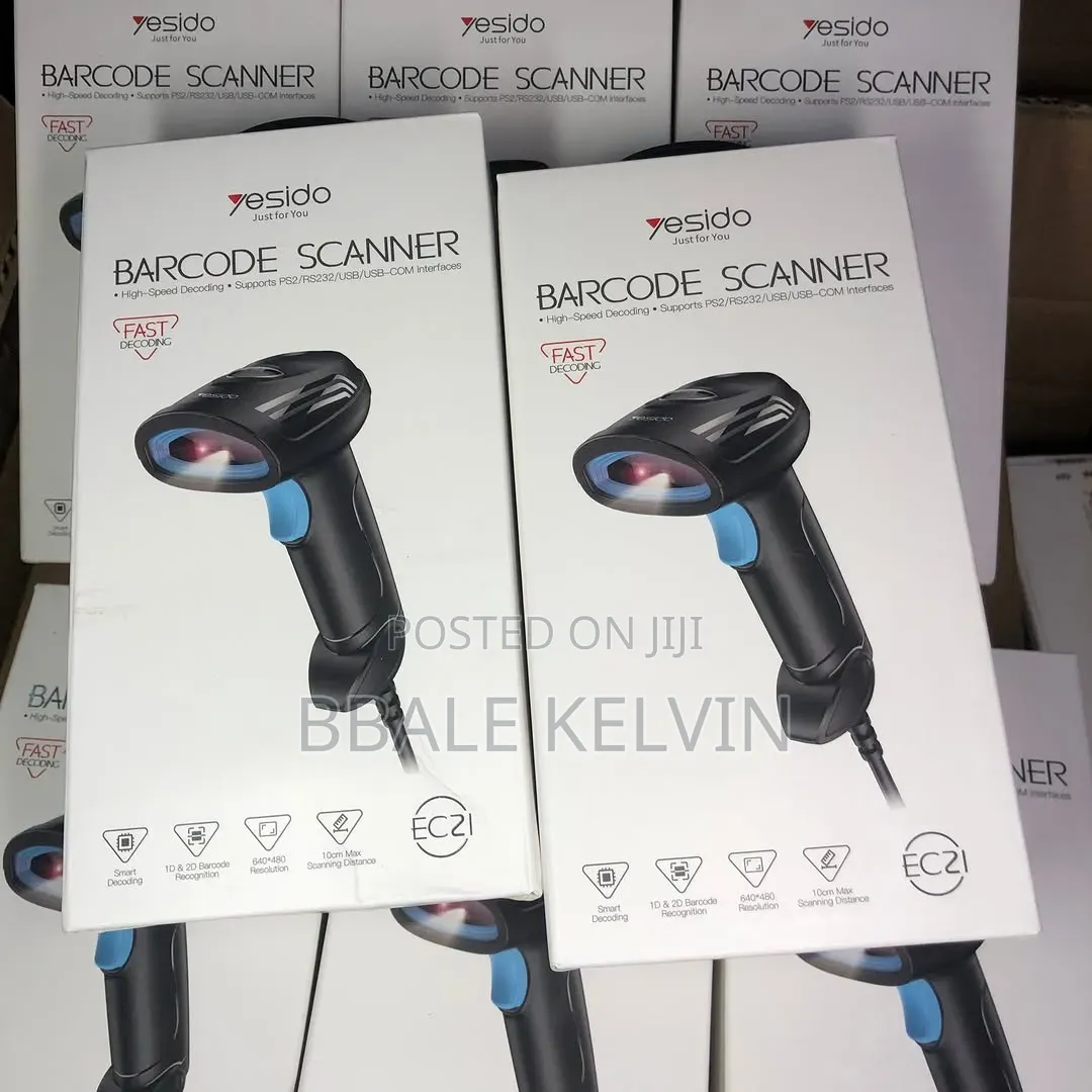 Yesido Wired Barcode Scanner Reader – High-Speed 1d/2d Mobile Scanner
