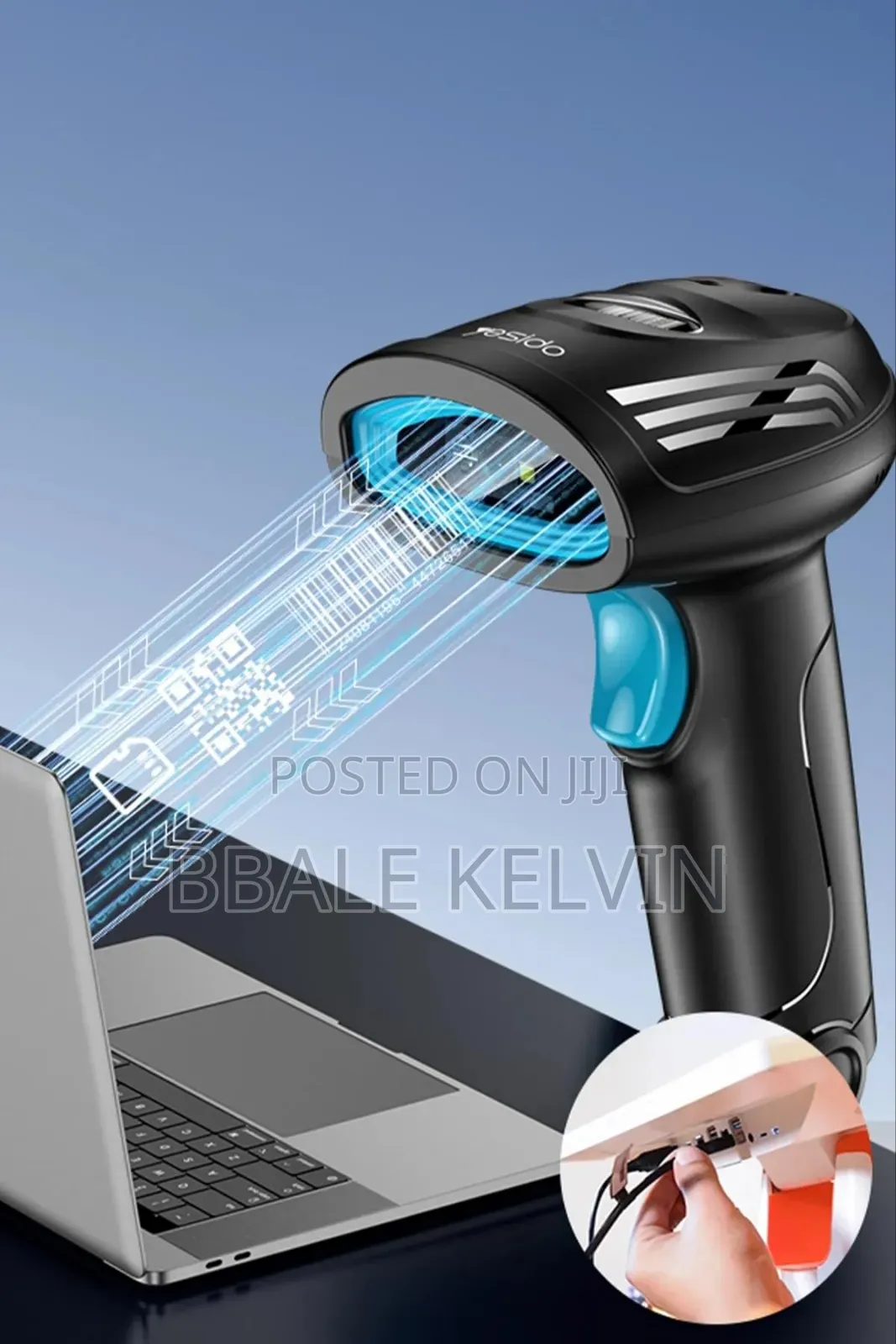 Yesido Wired Barcode Scanner Reader – High-Speed 1d/2d Mobile Scanner
