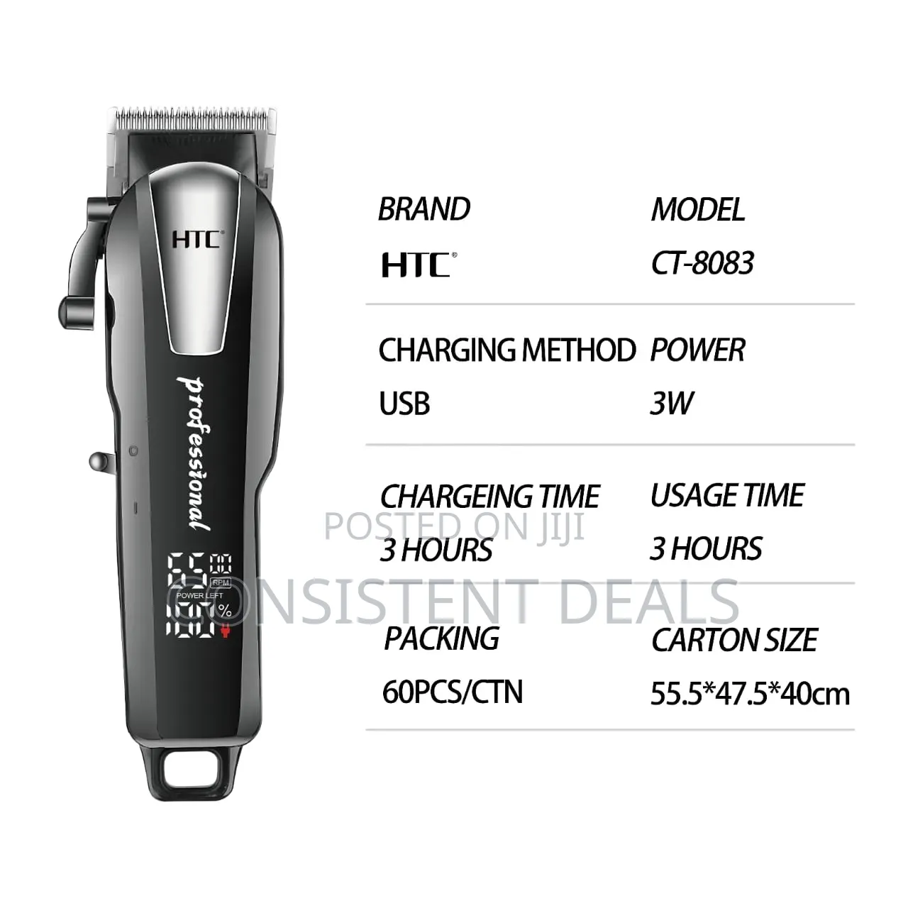 HTC Ct-8083 Professional Hair Clipper