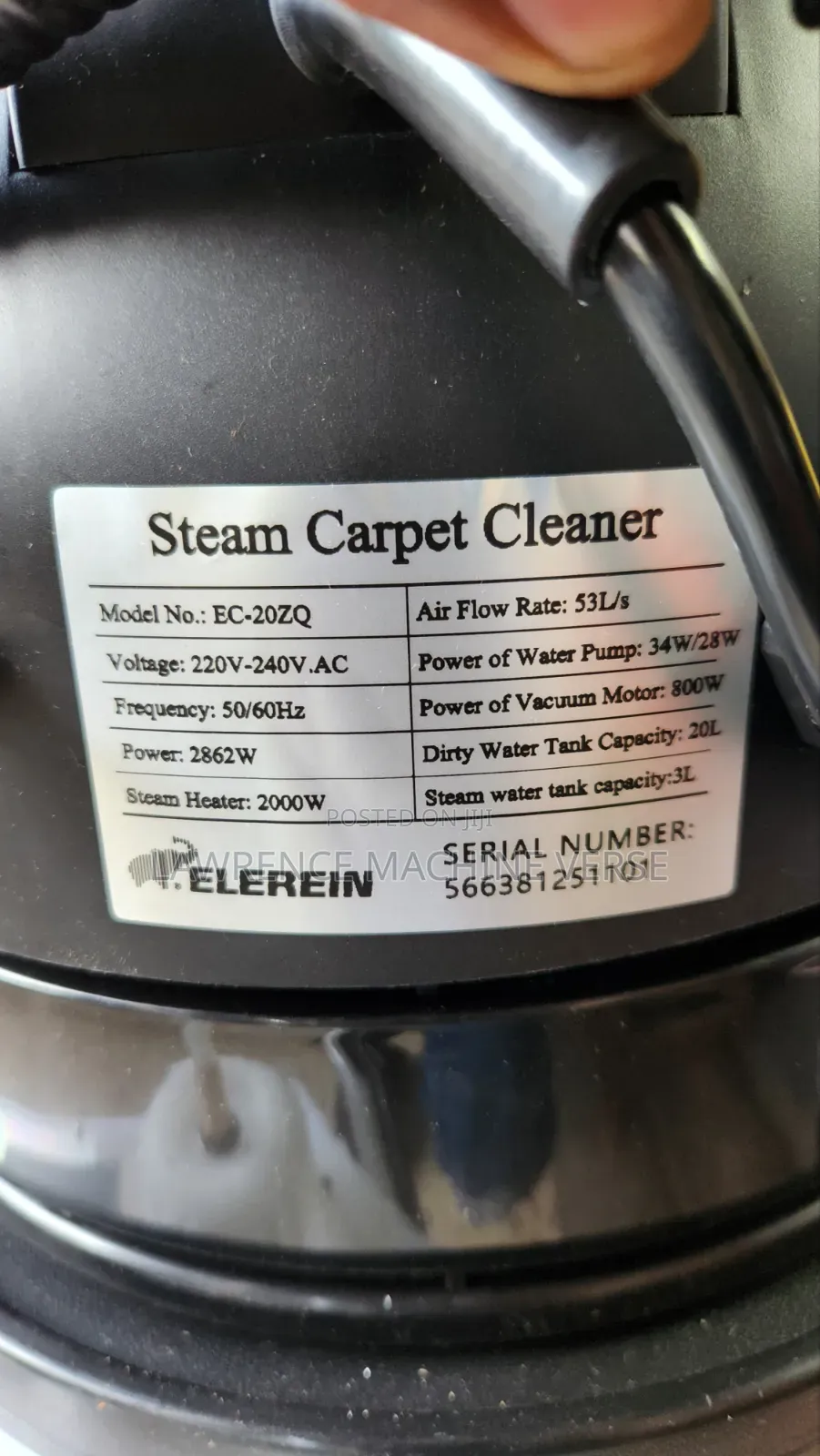 Steam and Vacuum Cleaner 20l