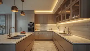 Complete Kitchen Setup | Cabinets, Fittings Finishing