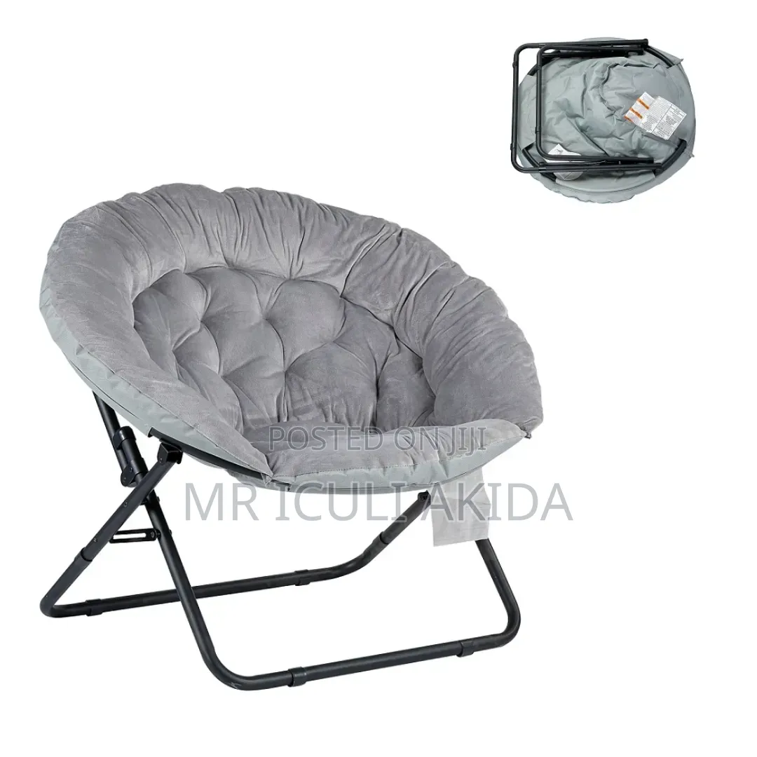 Foldable Urban Lounge Oversized Saucer Moon Chair