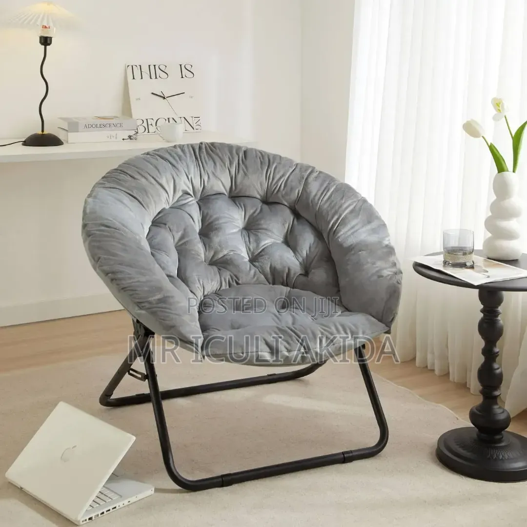 Foldable Urban Lounge Oversized Saucer Moon Chair