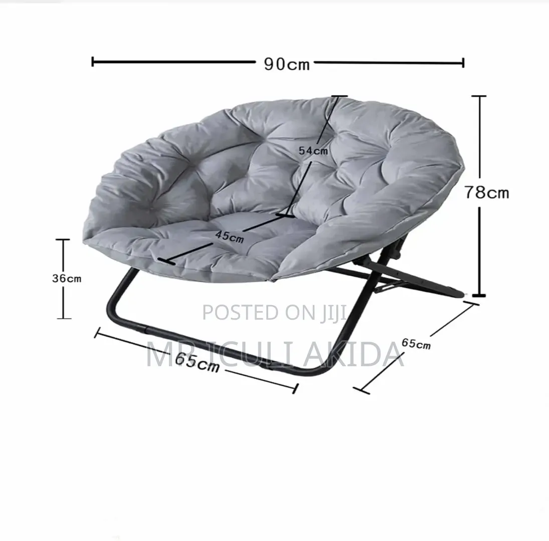 Foldable Urban Lounge Oversized Saucer Moon Chair