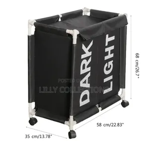 Double Clasosable Laundry Basket
