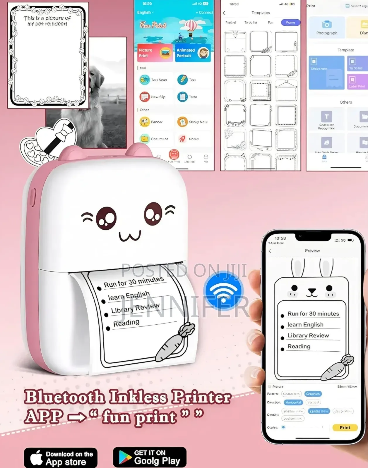 New Portable Mini Bluetooth Thermal Printer