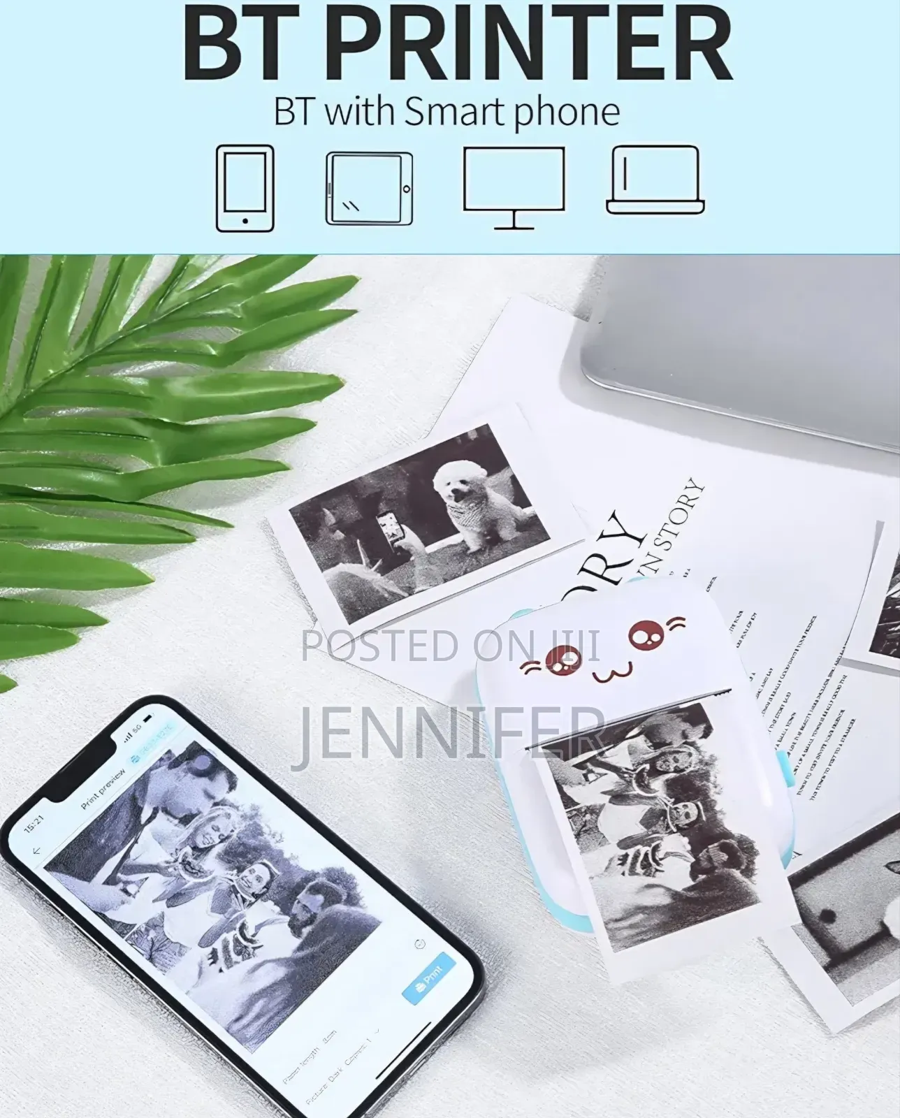 New Portable Mini Bluetooth Thermal Printer