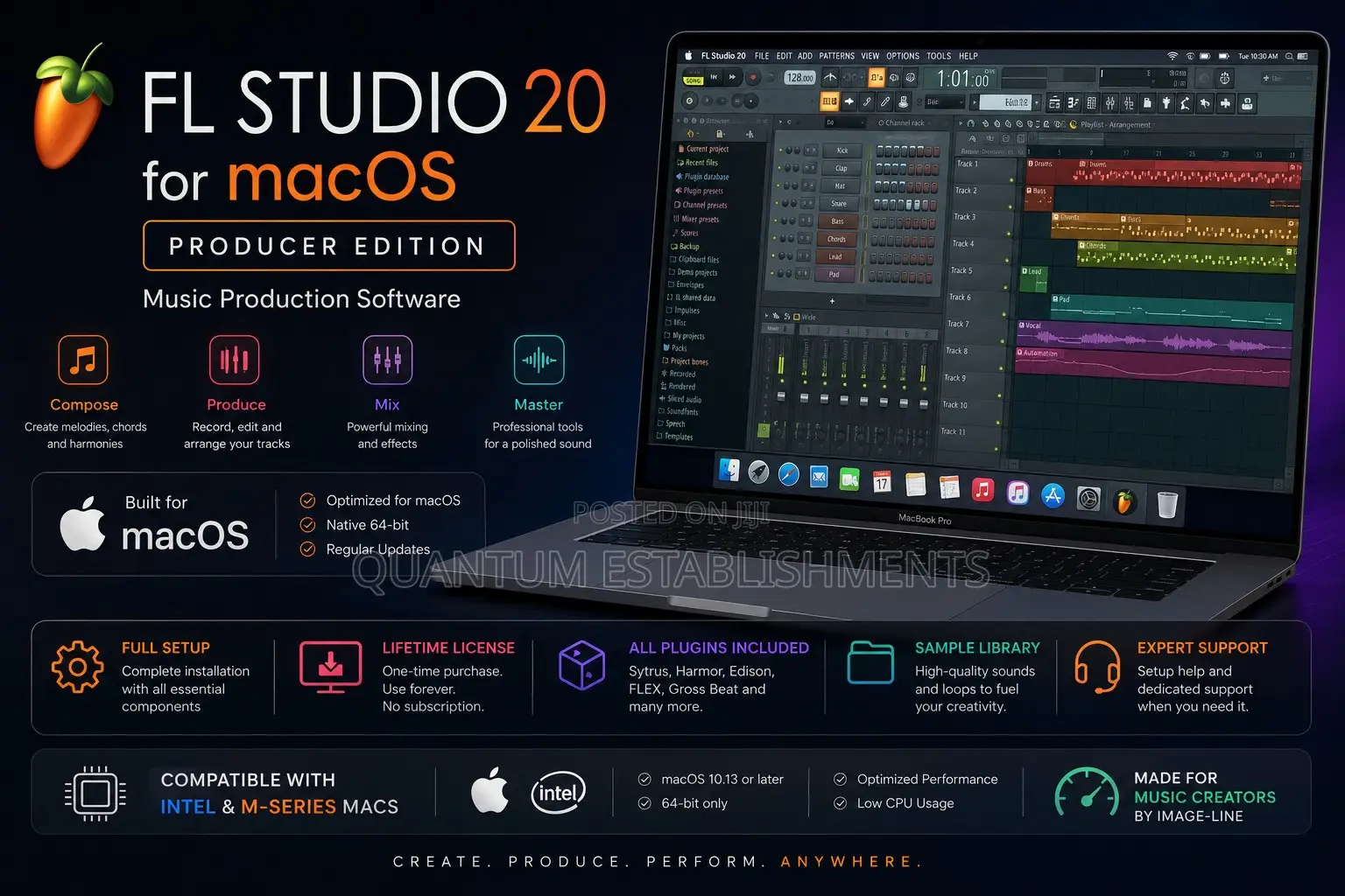 Fl Studio 20 Producer Edition for Macos | Full Setup | Intel /M-Series