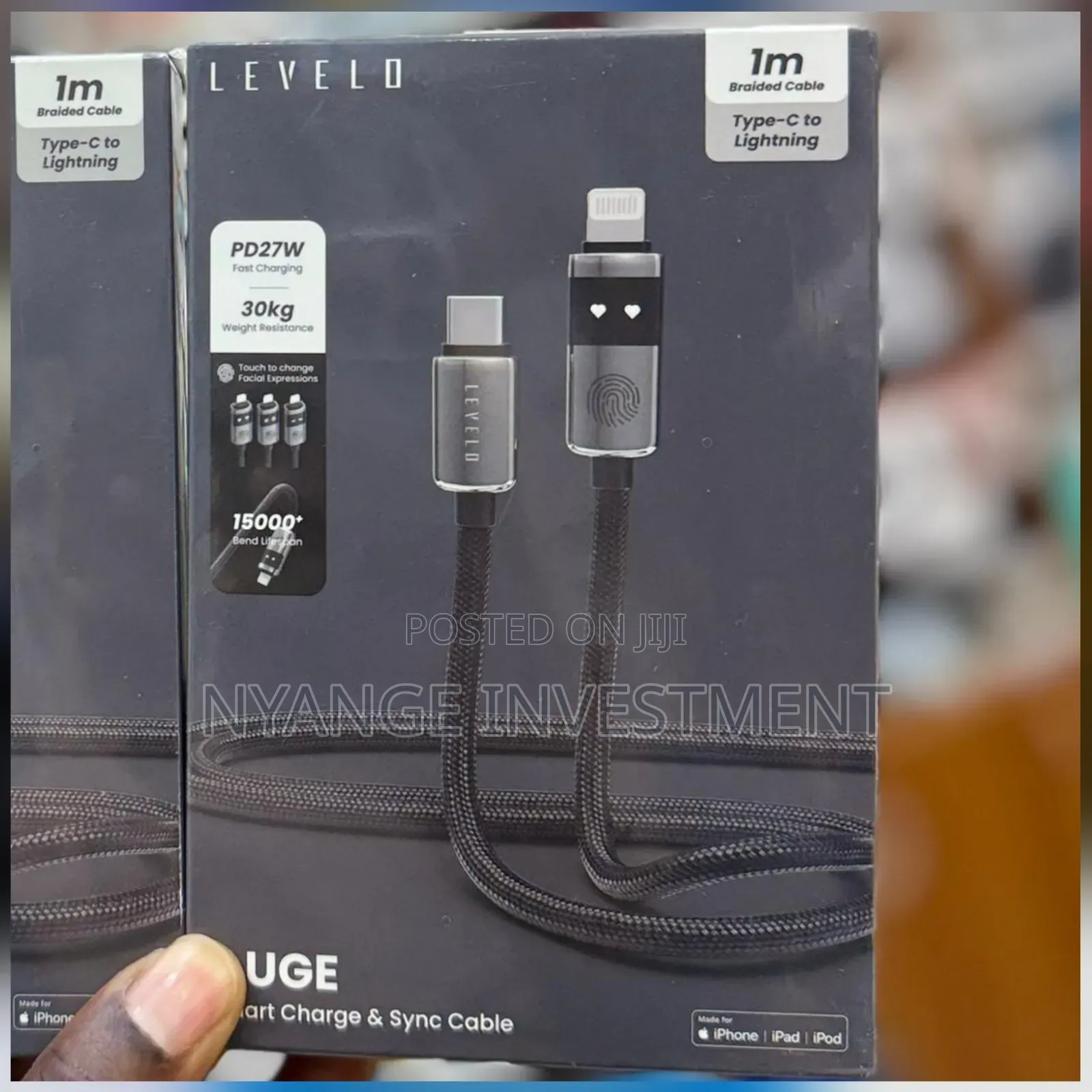 Levelo Auge Smart Charge Sync Cable for Type-C to Lightning Devices